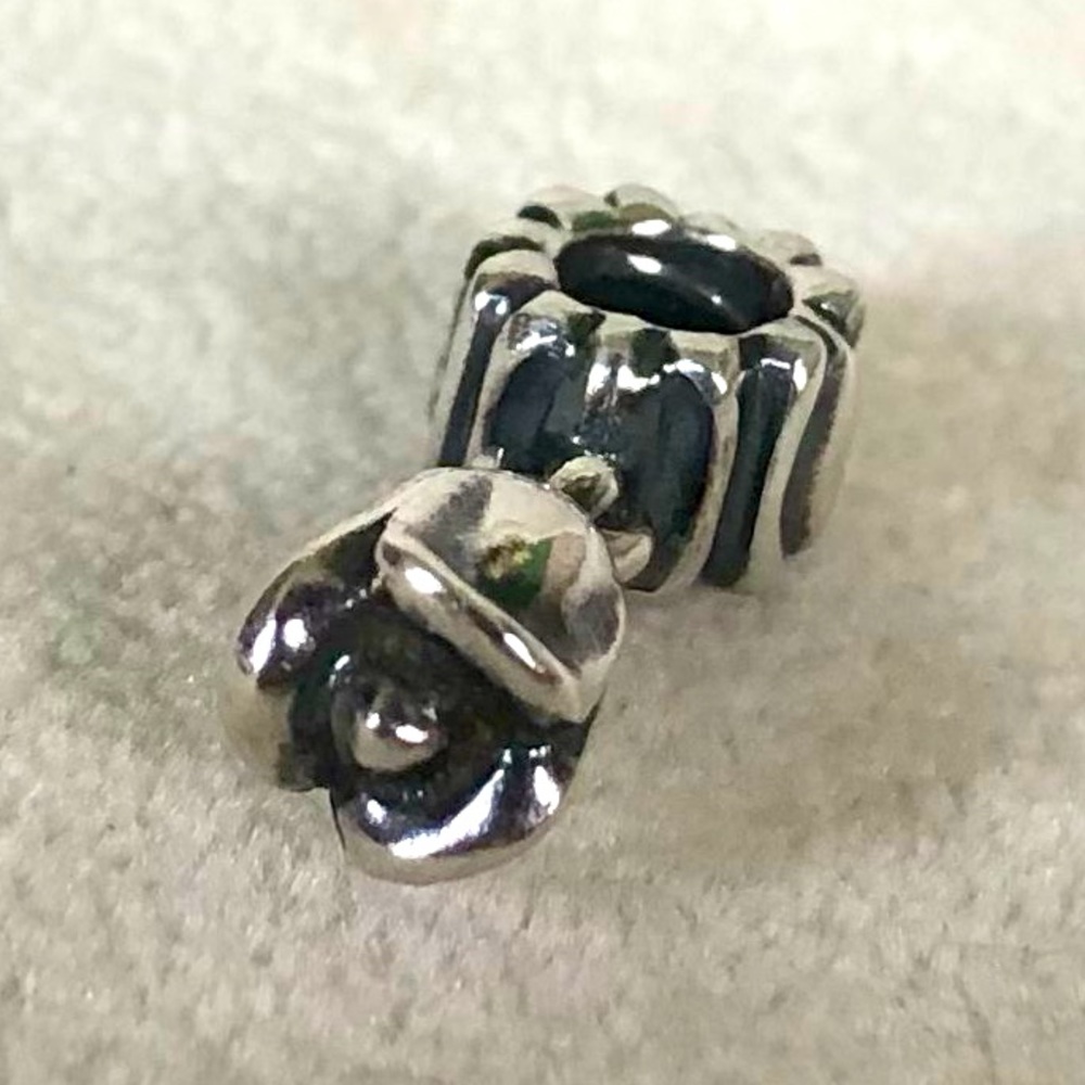 Pandora Sterling Silver 925 Tulip Flower Dangle Charm